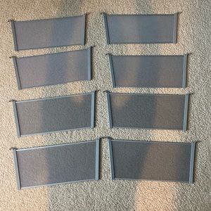 Elfa Platinum Medium Mesh Drawer Dividers (Size: 2 Runner)